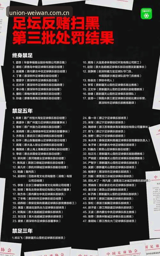 中国足协第三批禁足名单深度解读教程——微玩体育平台带你读懂行业震荡